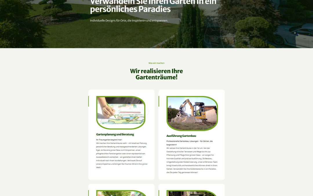 Website Bühlmann Gartengestaltung